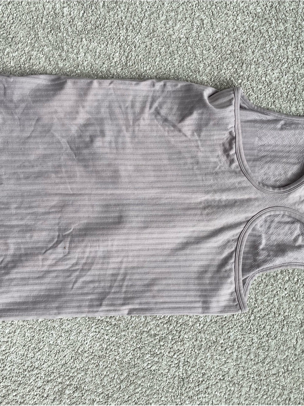 Athleta Light Lavender Ribbed Racerback Tank - Picture 3 of 3
